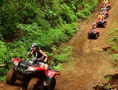 quad, costa rica, tout-terrain, aventure, découverte, rivière
