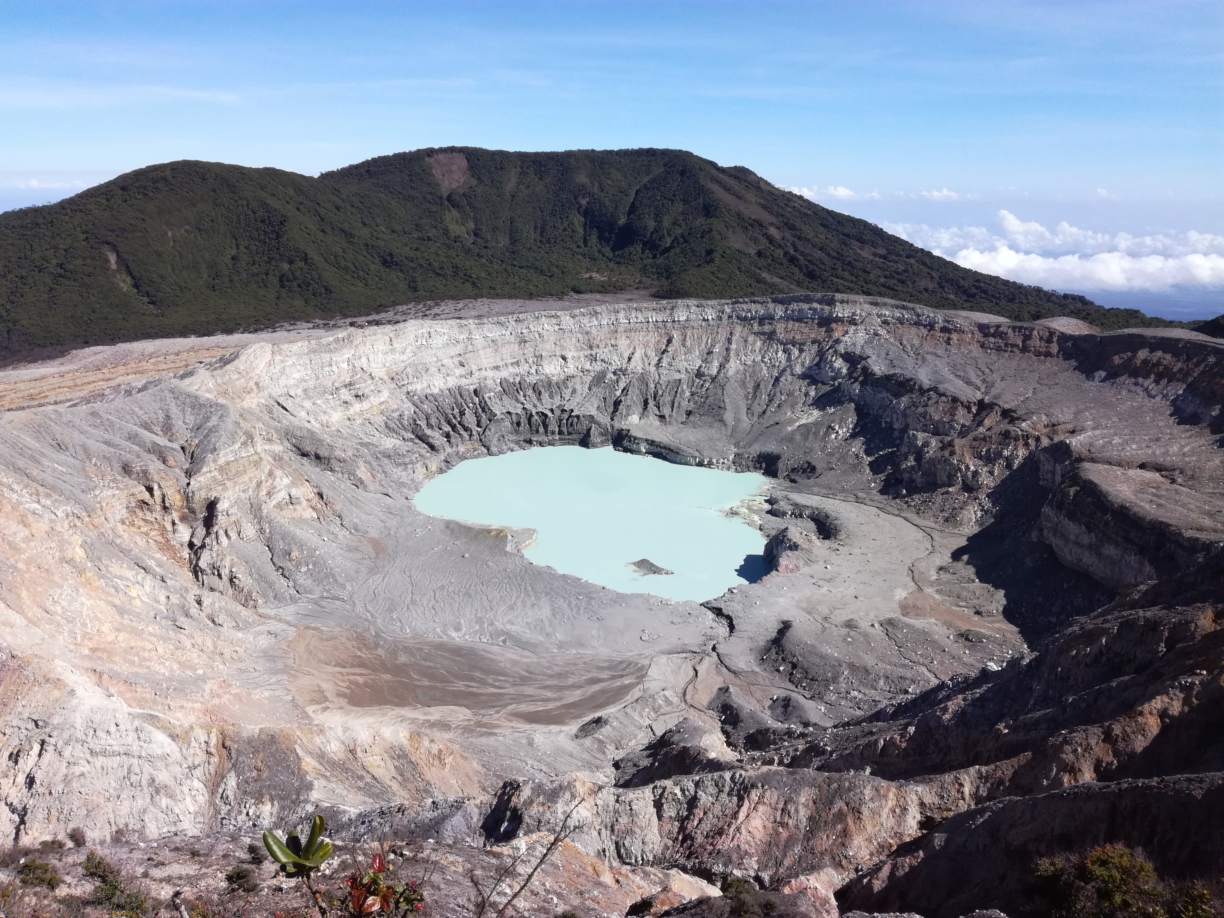 cratère du volcan Poas, Alajuela, Costa Rica