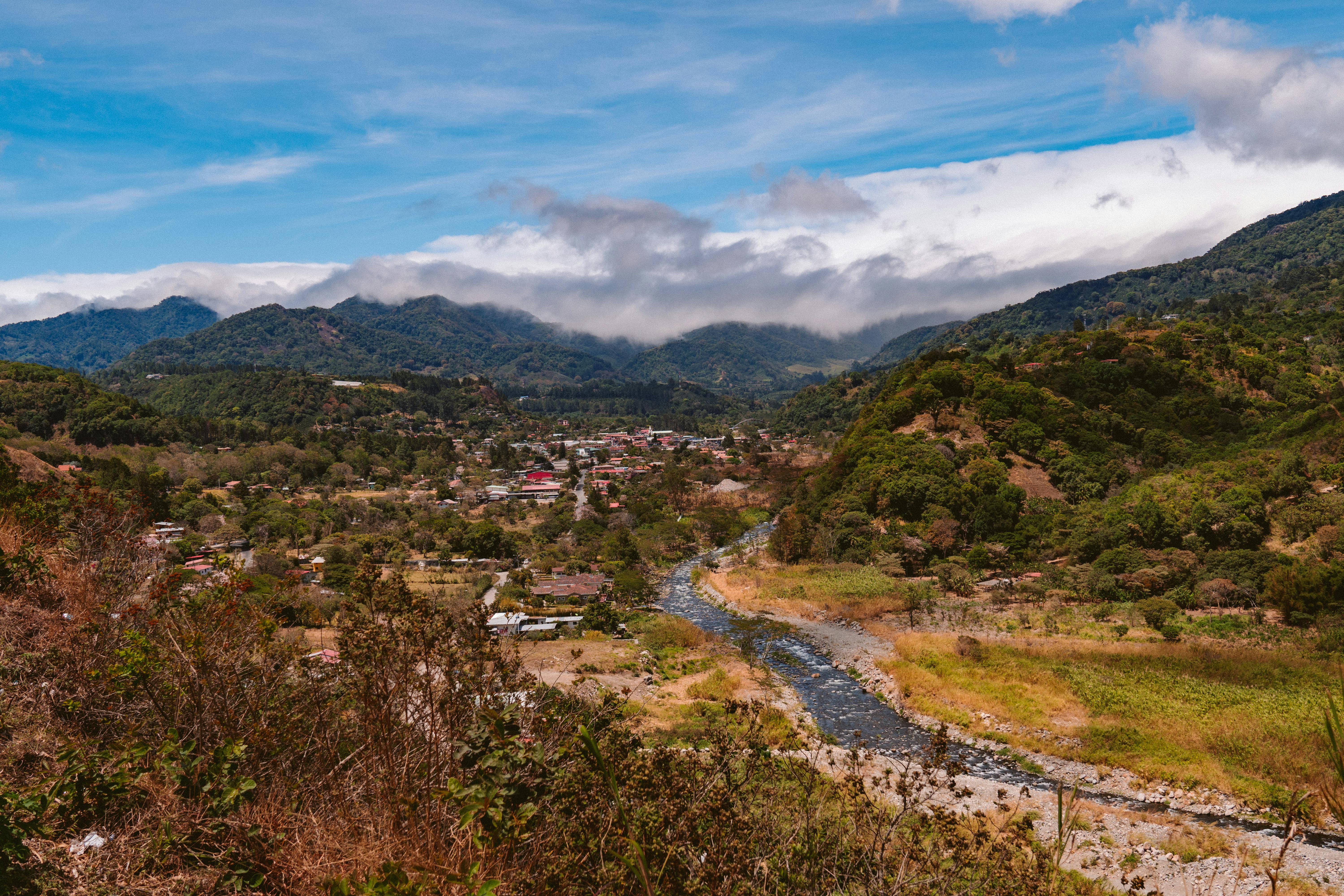 Vallée Orosi arrière pays Costa Rica