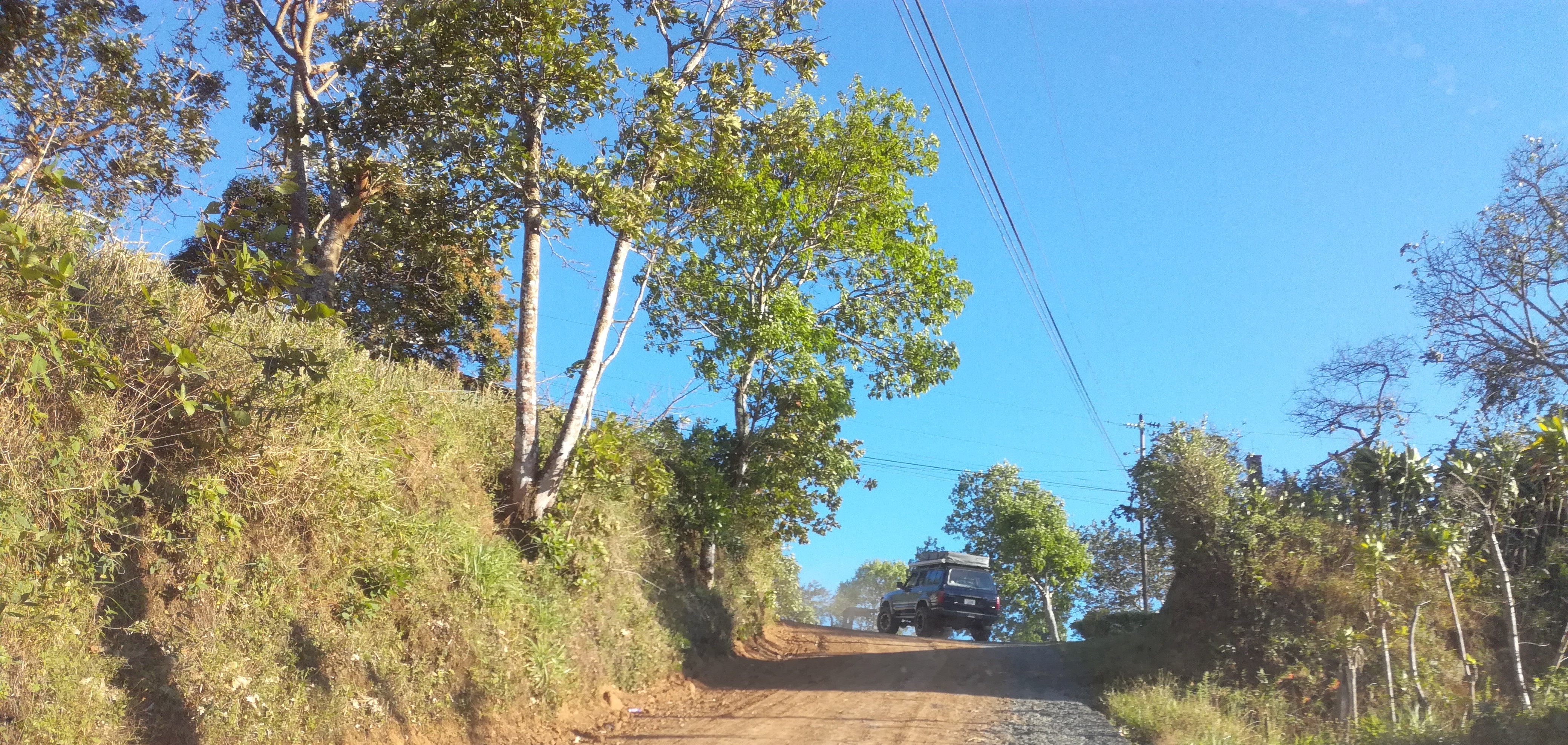 costa rica, route de montagne, 4X4