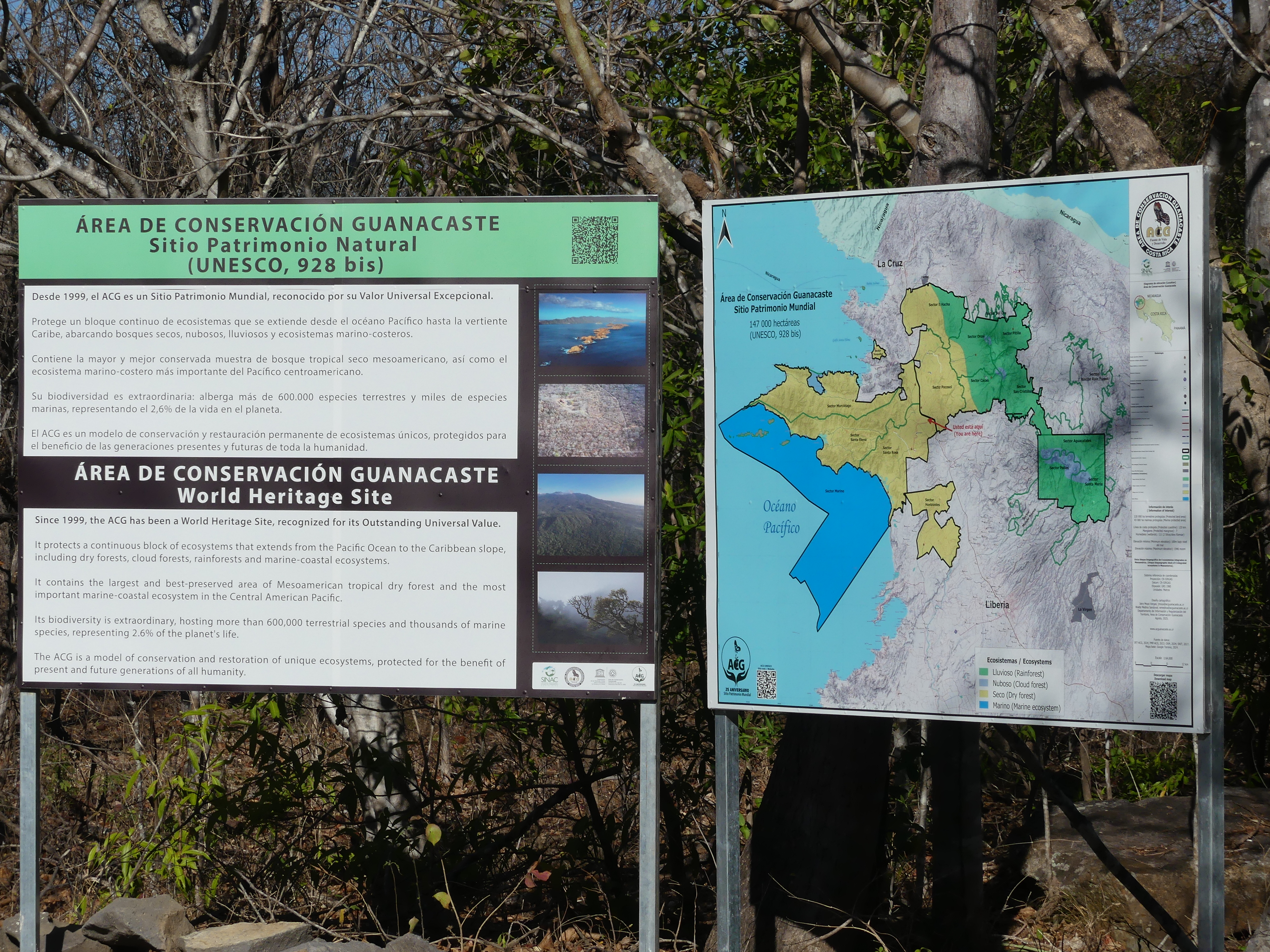 costa rica, santa rosa, acg, unesco