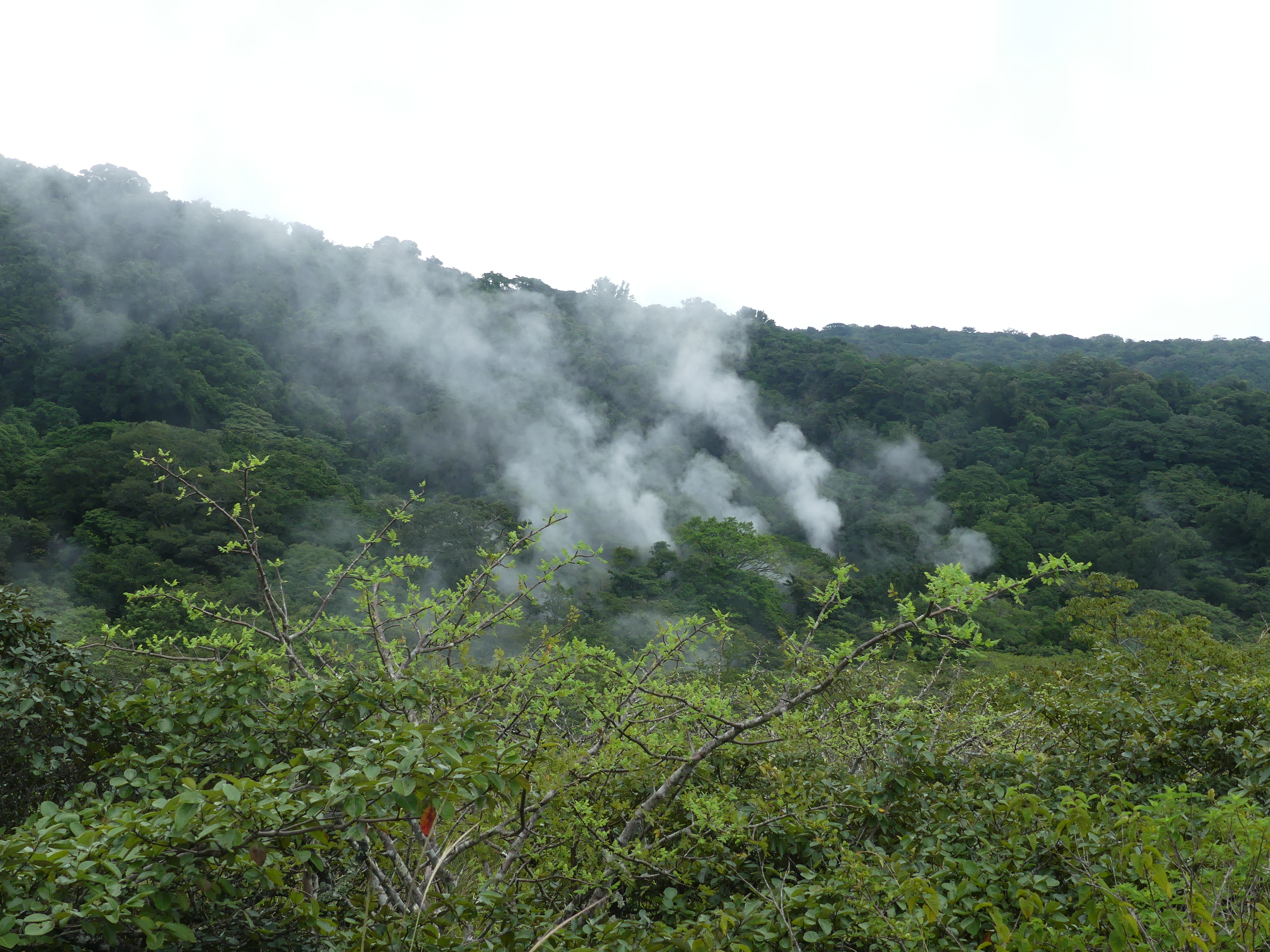 costa rica, parc national, volcan rincón de la vieja, pailas